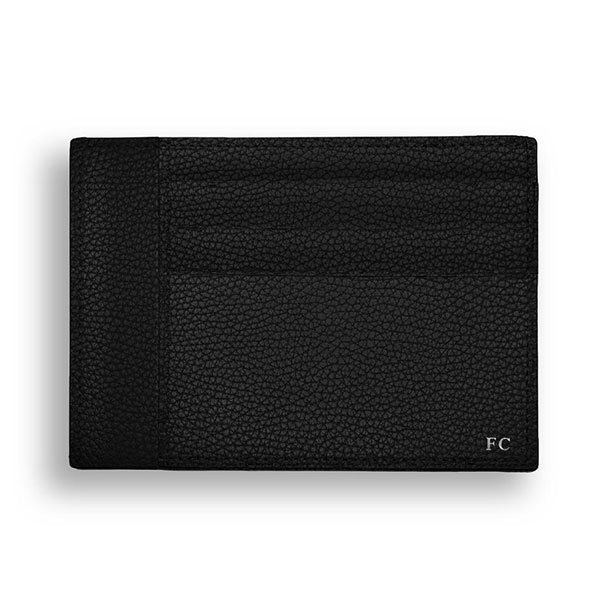 Stylish black leather wallet by PK1 Milano for corporate gifting
